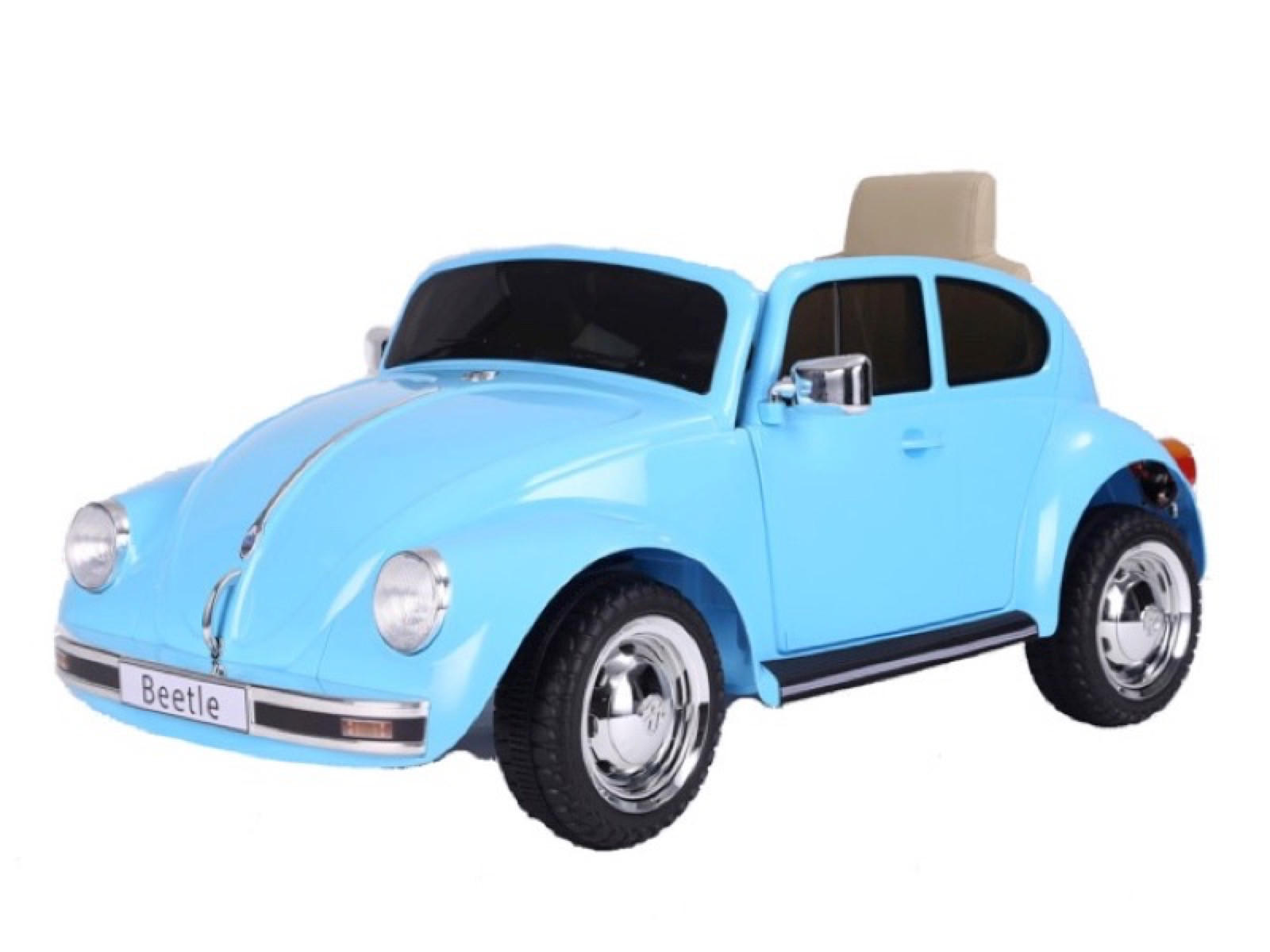 KINDER ELEKTROAUTO Volkswagen Beetle Blau - Blau, Kunststoff (108/63/51cm) - TPFLiving