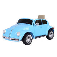 KINDER ELEKTROAUTO Volkswagen Beetle Blau - Blau, Kunststoff (108/63/51cm) - TPFLiving