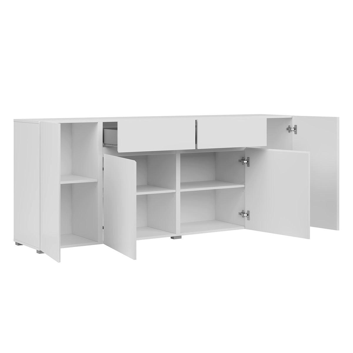 ŠIROKÁ KOMODA Maxis Biela - biela, kompozitné drevo (195/78/40cm) - Petits-meubles