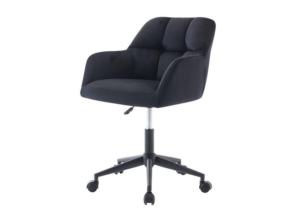 BÜROSTUHL ohne Armlehnen - 59 cm x 60 cm - stoff - schwarz Pega - Schwarz, Textil (59/86/60cm) - Vente-Unique