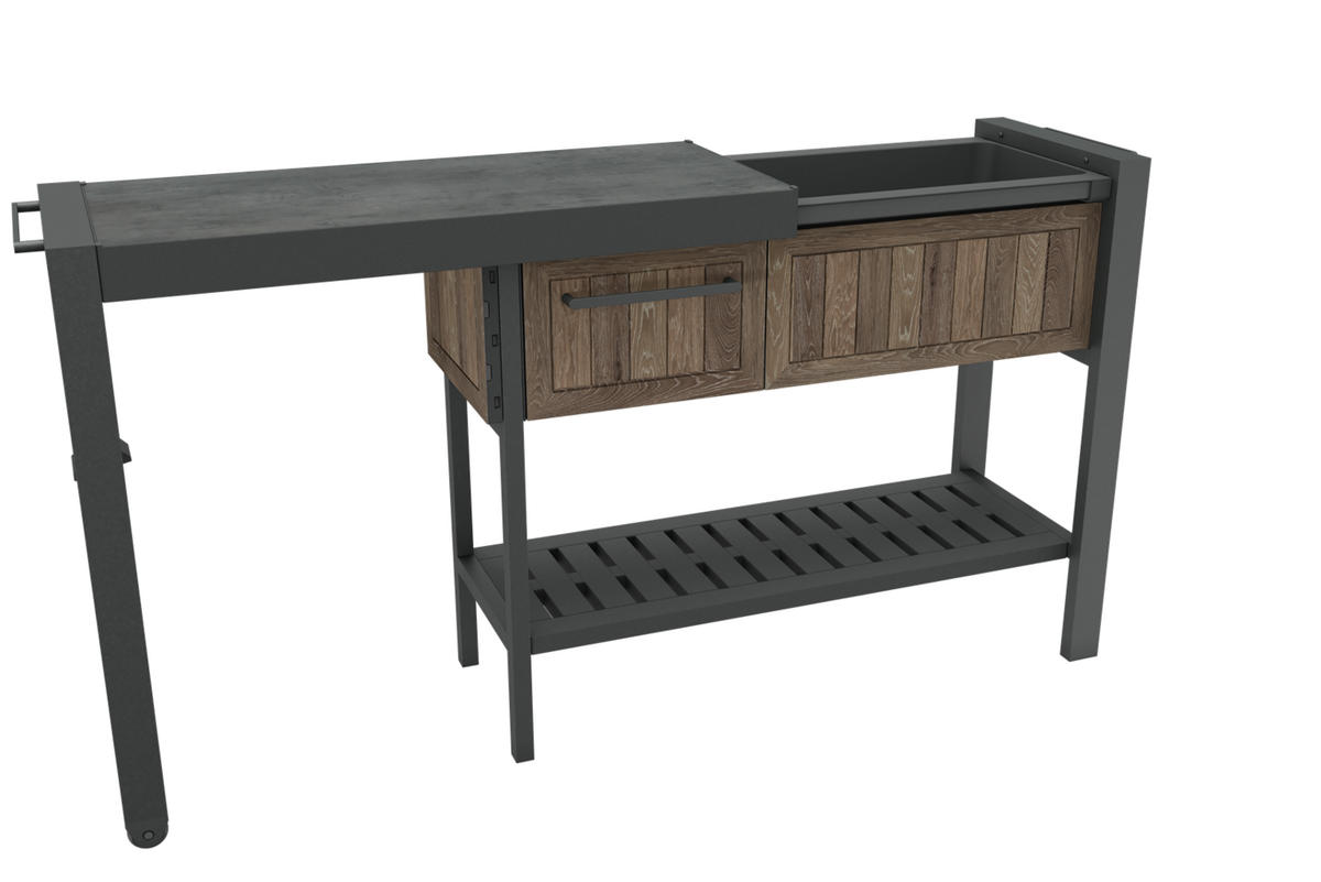 PARTYTISCH - Walnussfarben, Kunststoff (112/43/90cm) - Keter