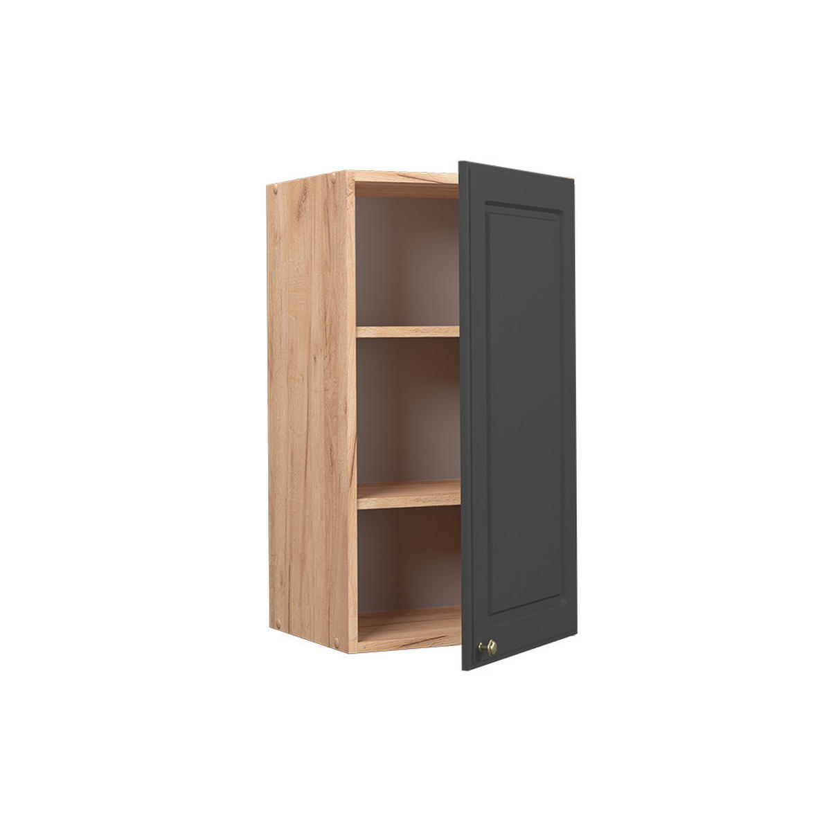 HÄNGESCHRANK Fame-Line Anthrazit-Gold 40 cm - Honigeiche/Anthrazit, Holzwerkstoff (40/72/34.1cm) - Vicco