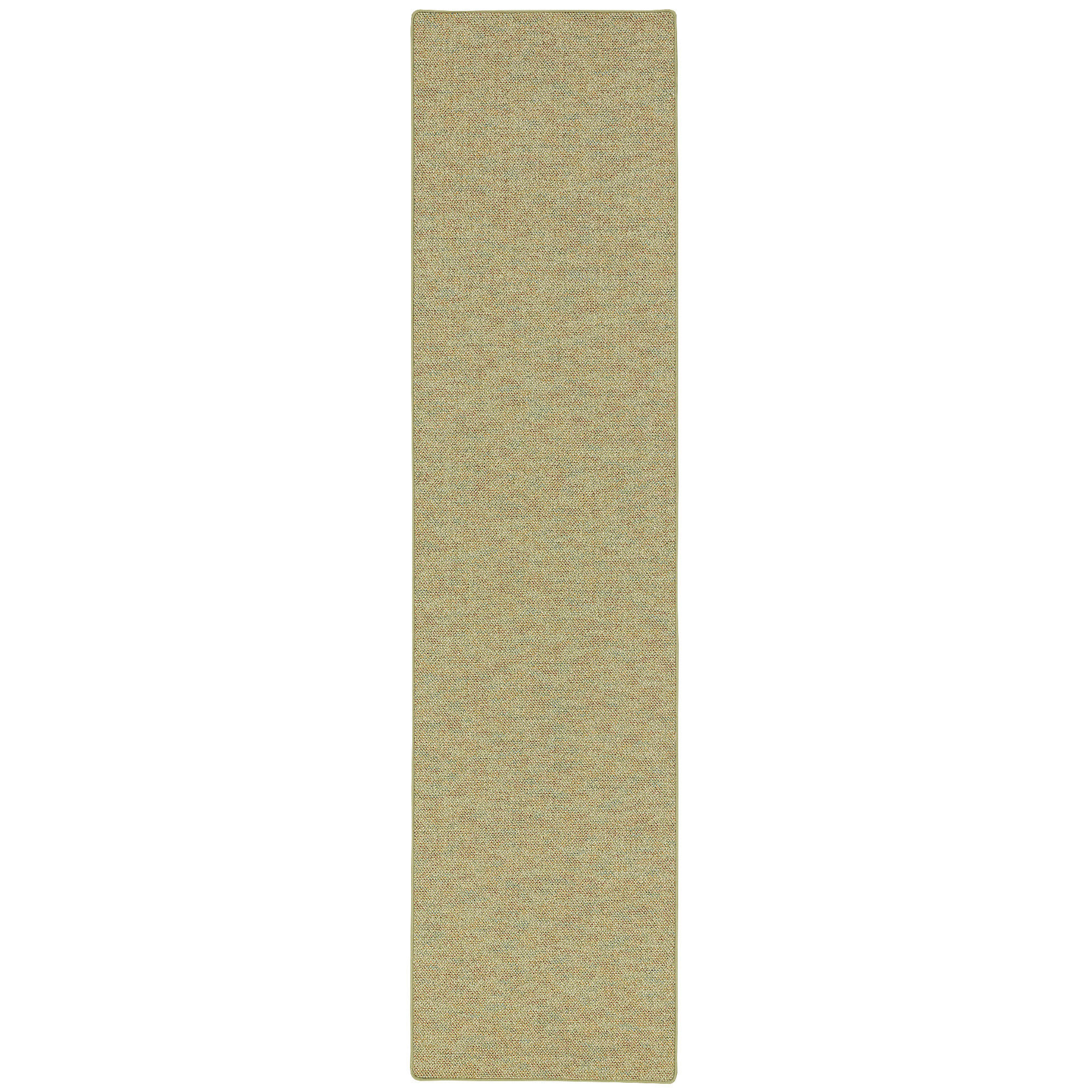 LÄUFER TEPPICH SCHLINGEN TEPPICH ALMA MELIERT - Grün, Textil (100/100cm) - Snapstyle