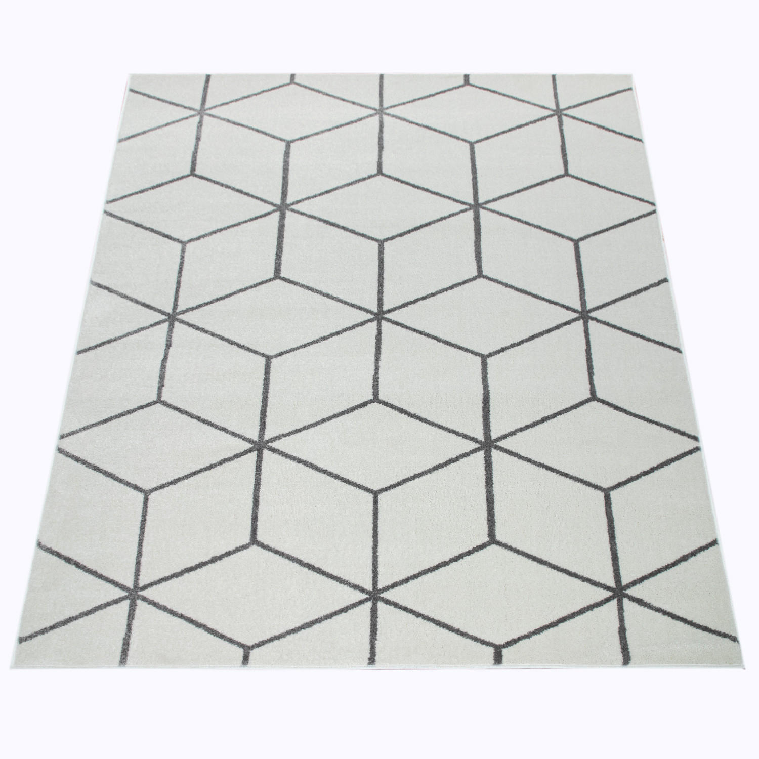 KURZFLORTEPPICH 120/170 cm Stella 402 - Weiß, Textil (120/170cm) - Paco Home