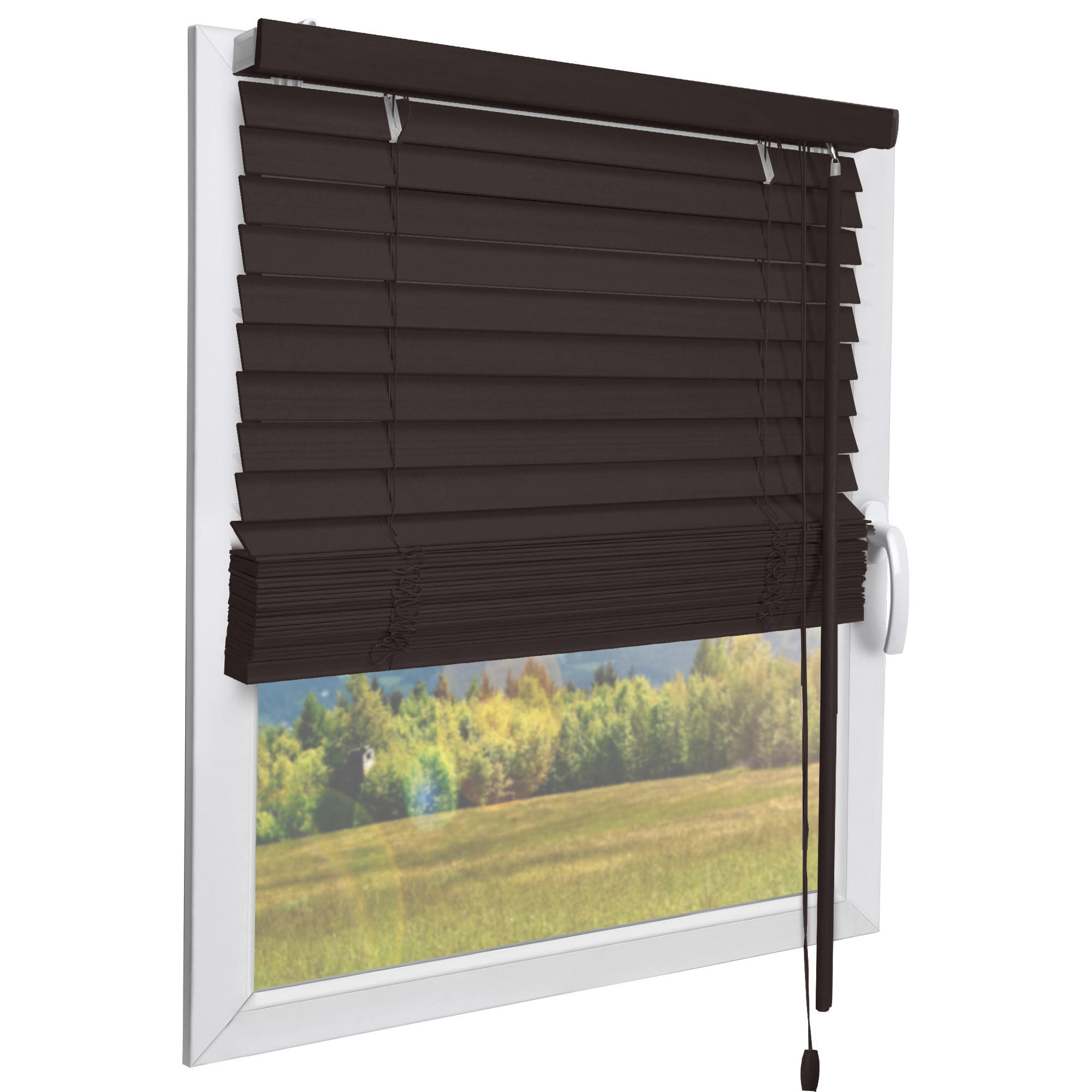 HOLZJALOUSIE SolDecor JH3 90/160 cm Dunkelbraun - Dunkelbraun, Holz (90/160cm) - Sol Royal