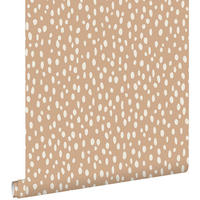 TAPETE Punkte 53 cm x 10.05 m - Terracotta, Papier (53/0.1cm) - ESTAhome