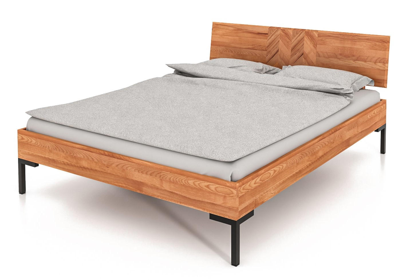 BETT LEON 2 200x220 Kernbuche - Kernbuche, Holz (200/220cm) - byoak