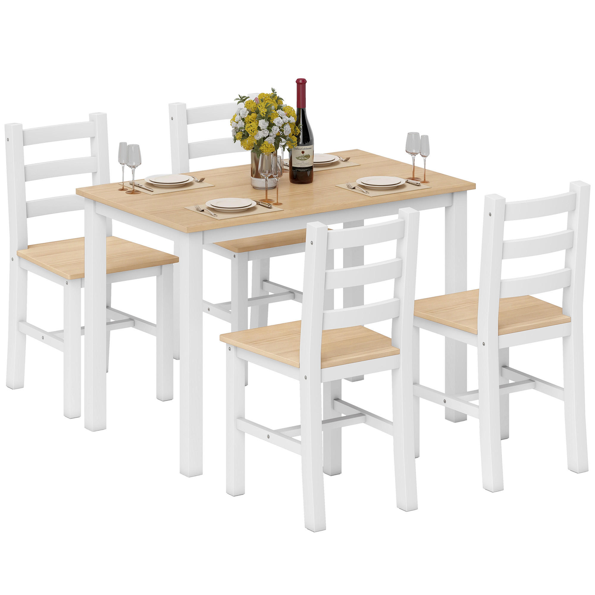 XXXLutz Essgruppe Natur 65x75x108 cm