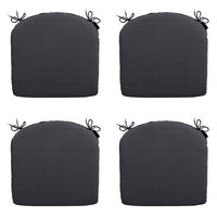 SITZKISSEN Basic 46/48 cm 4er-Set - Schwarz, Textil (48/4/46cm) - Madison