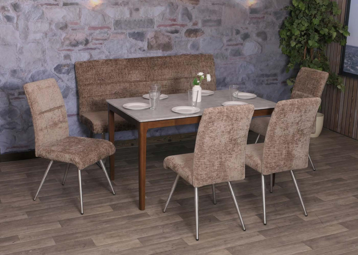 SITZBANK Braun - Braun, Textil (160/100/65cm) - MCW