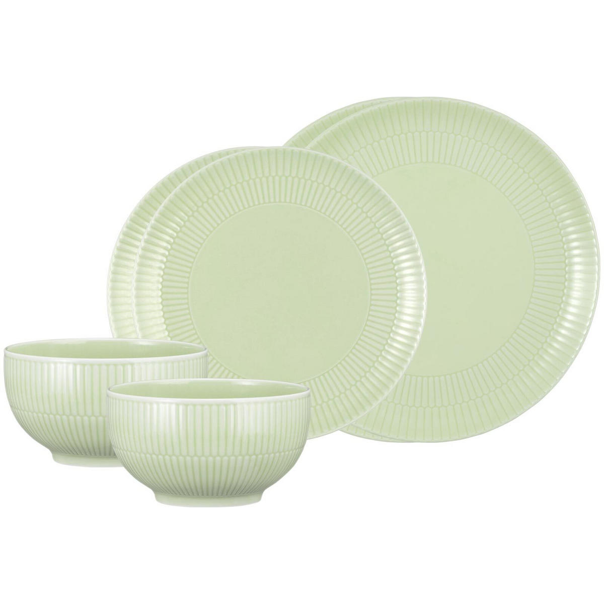 BASIC-SET Amina Seladon 6er Set - Grün, Keramik (1/1/1cm) - Seltmann Weiden