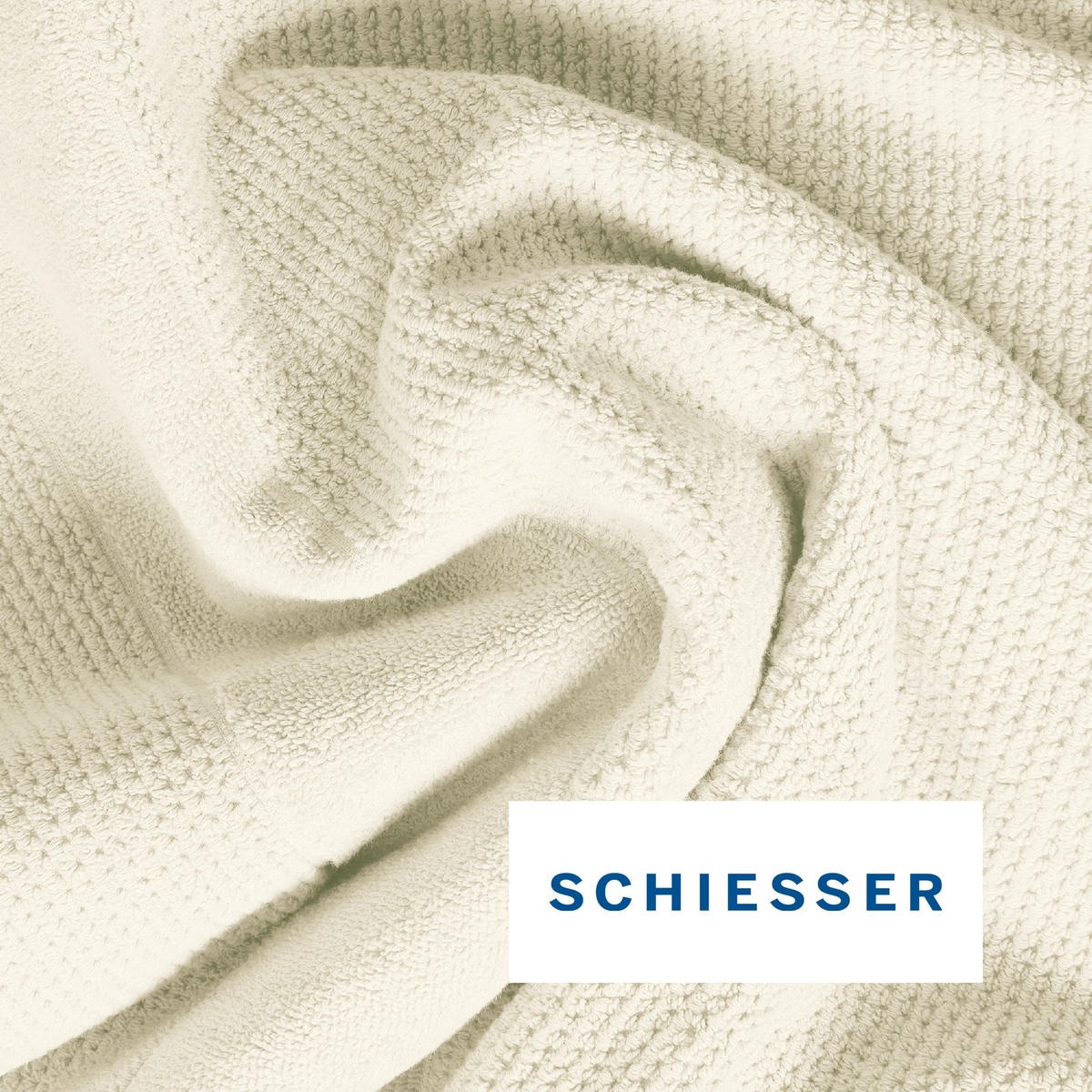 HANDTUCHSET Turin - 4-teilig - 50x100 cm - Offwhite - Weiß, Textil (50/100cm) - SCHIESSER