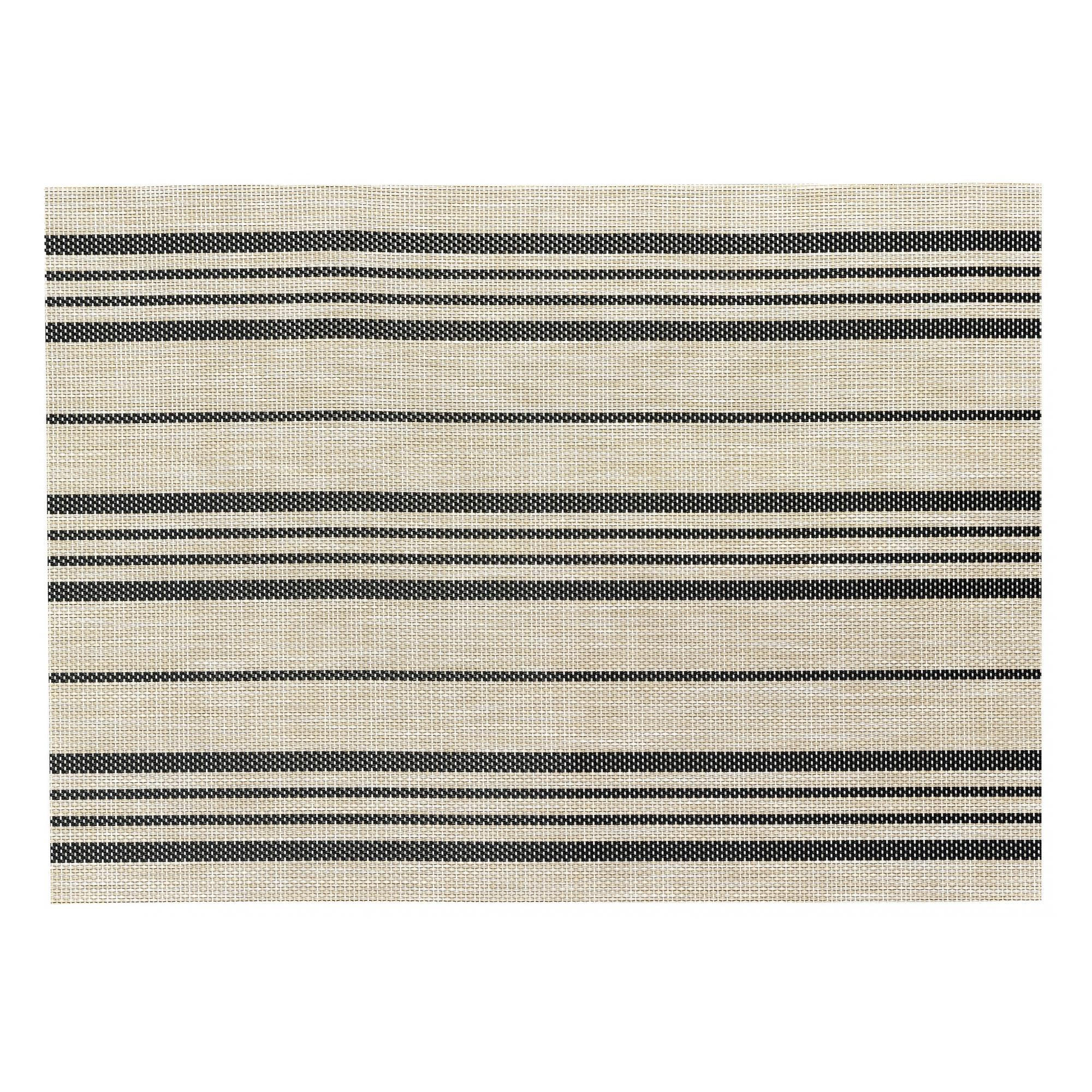 PLATZSET Sina natur/schwarz 33 x 45 cm - Naturfarben, Textil (45/33cm) - Winkler