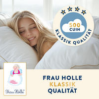 WINTERBETTDECKE KLASSIK Entendaunen warm - Weiß, Naturmaterialien/Textil (135/200cm) - Frau Holle