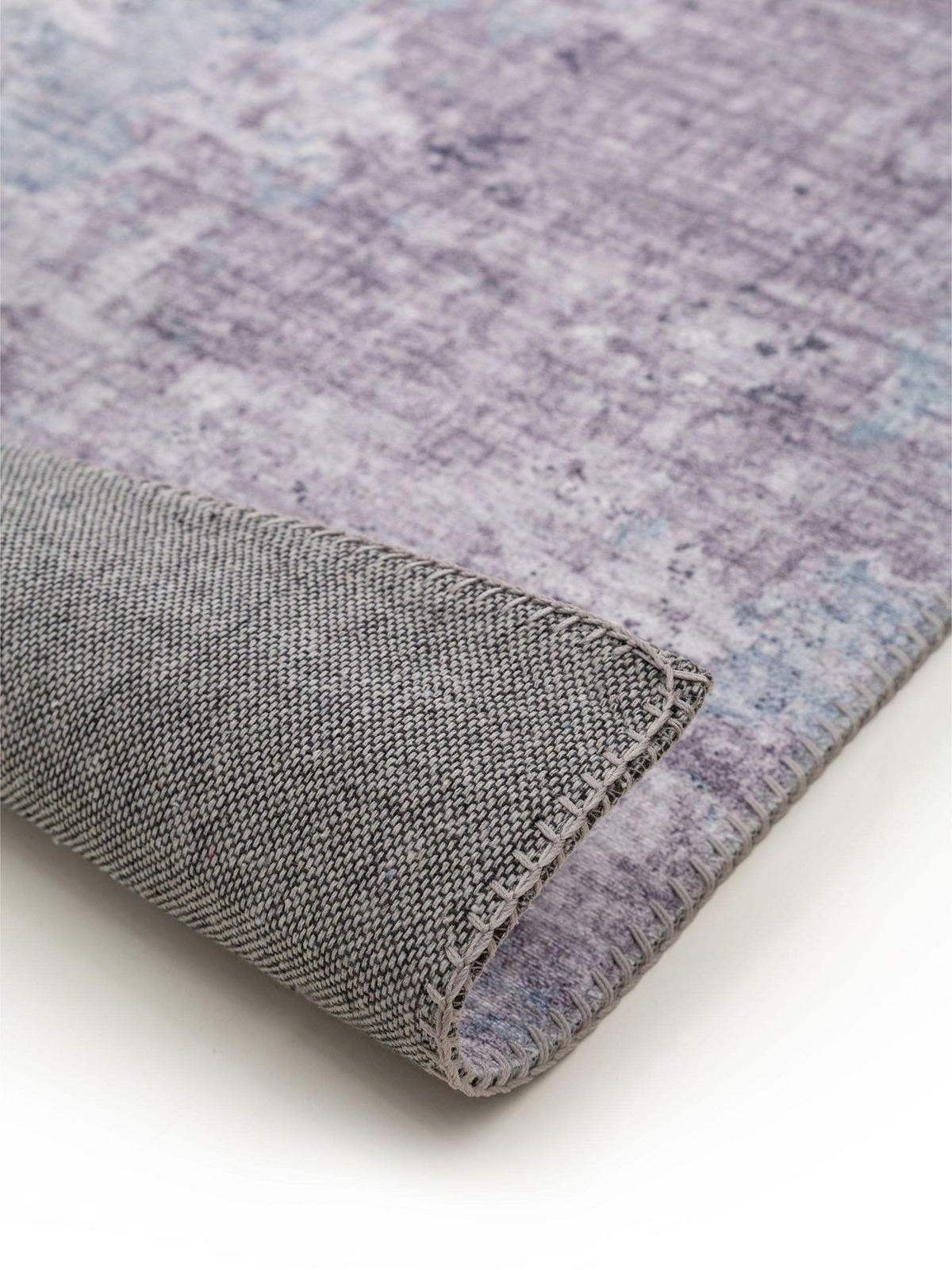 TEPPICH Laury waschbar Grau 160/230 cm - Grau, Kunststoff/Textil (160/1cm) - KUNSTLOFT