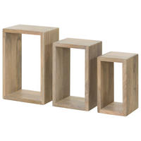 WANDREGAL Mango 45x20x30 weiß lackiert TORONTO #342 - Weiß, Holz (45/30/20cm) - Massivmoebel24