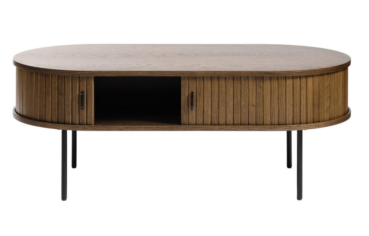 COUCHTISCH Gativel Räuchereiche 120/60 cm - Alteiche/Schwarz, Holzwerkstoff/Kunststoff (60/120/45cm) - Selsey