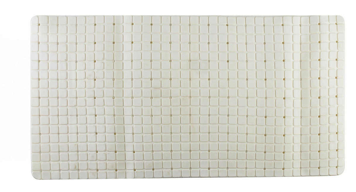 BADTEPPICH Zac Weiß 80/40/2 cm Textilien - Weiß, Textil (40/80cm) - Mondex