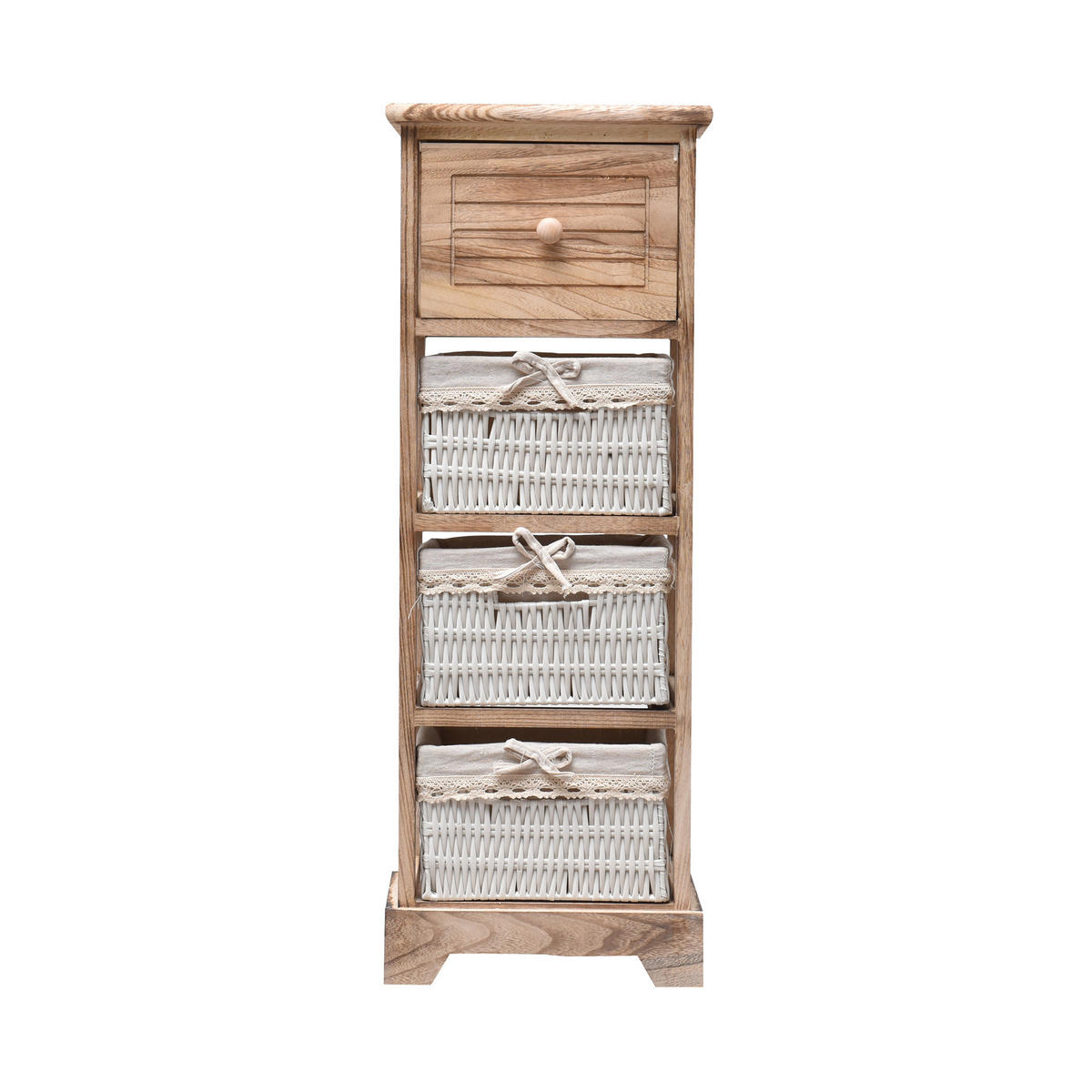 KOMMODE Braun 27/30/81 cm - Braun, Holz (27/81/30cm) - Mobili Rebecca