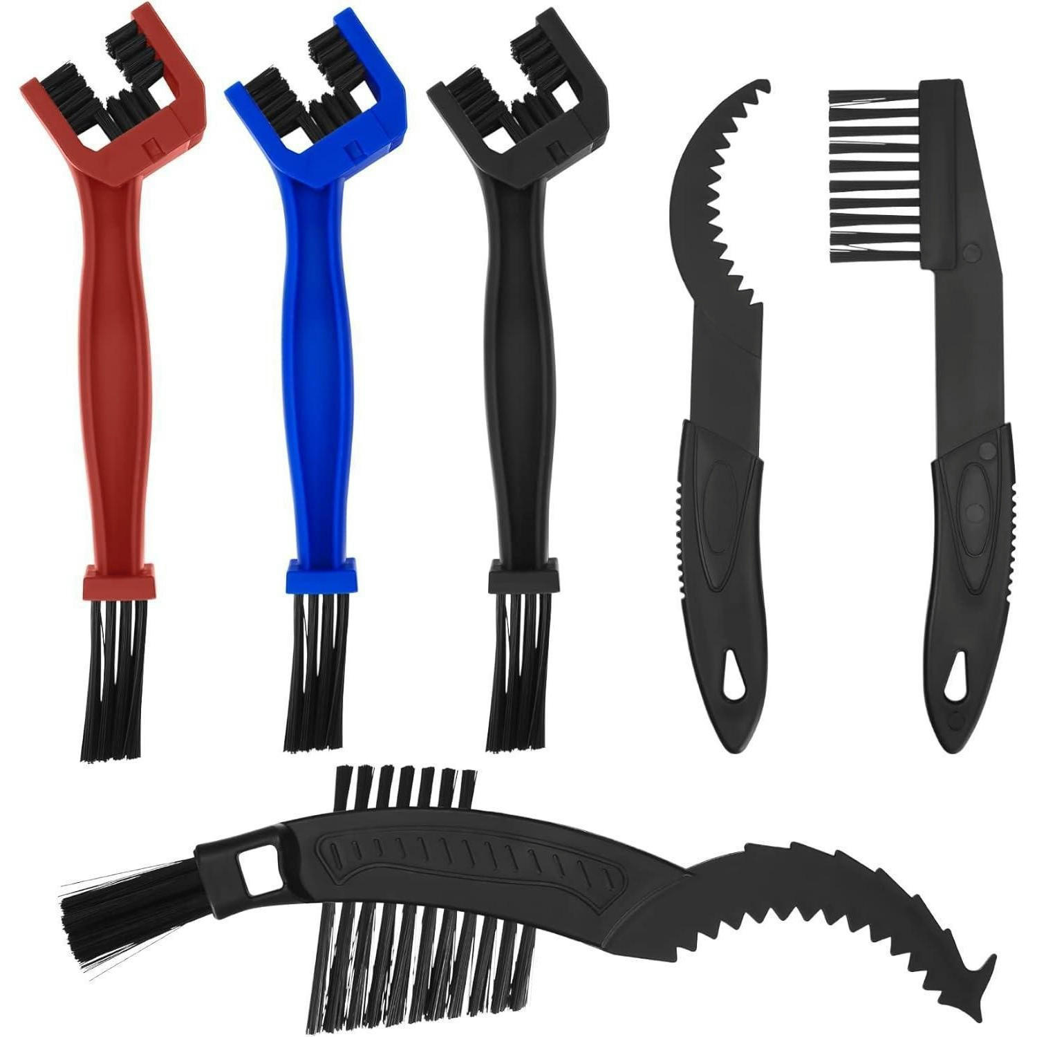 REINIGUNGSBÜRSTEN-SET 6-teilig für Fahrrad und Motorrad - Multicolor, Kunststoff (5.6/5/25.5cm)