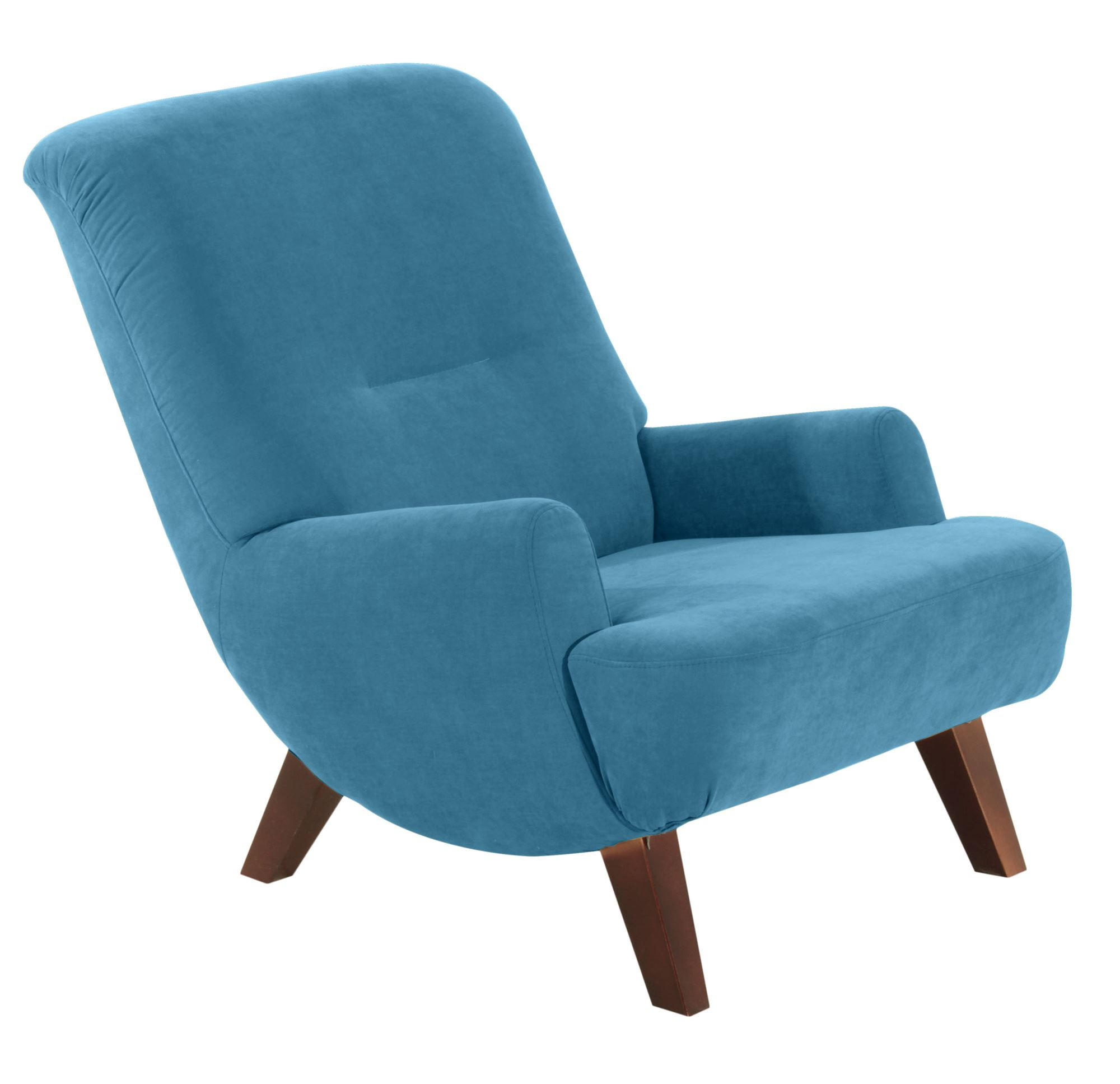 COCKTAILSESSEL Kajsa Velourstoff petrol - Petrol, Kunststoff (71/80/101cm) - 58aufmkessel