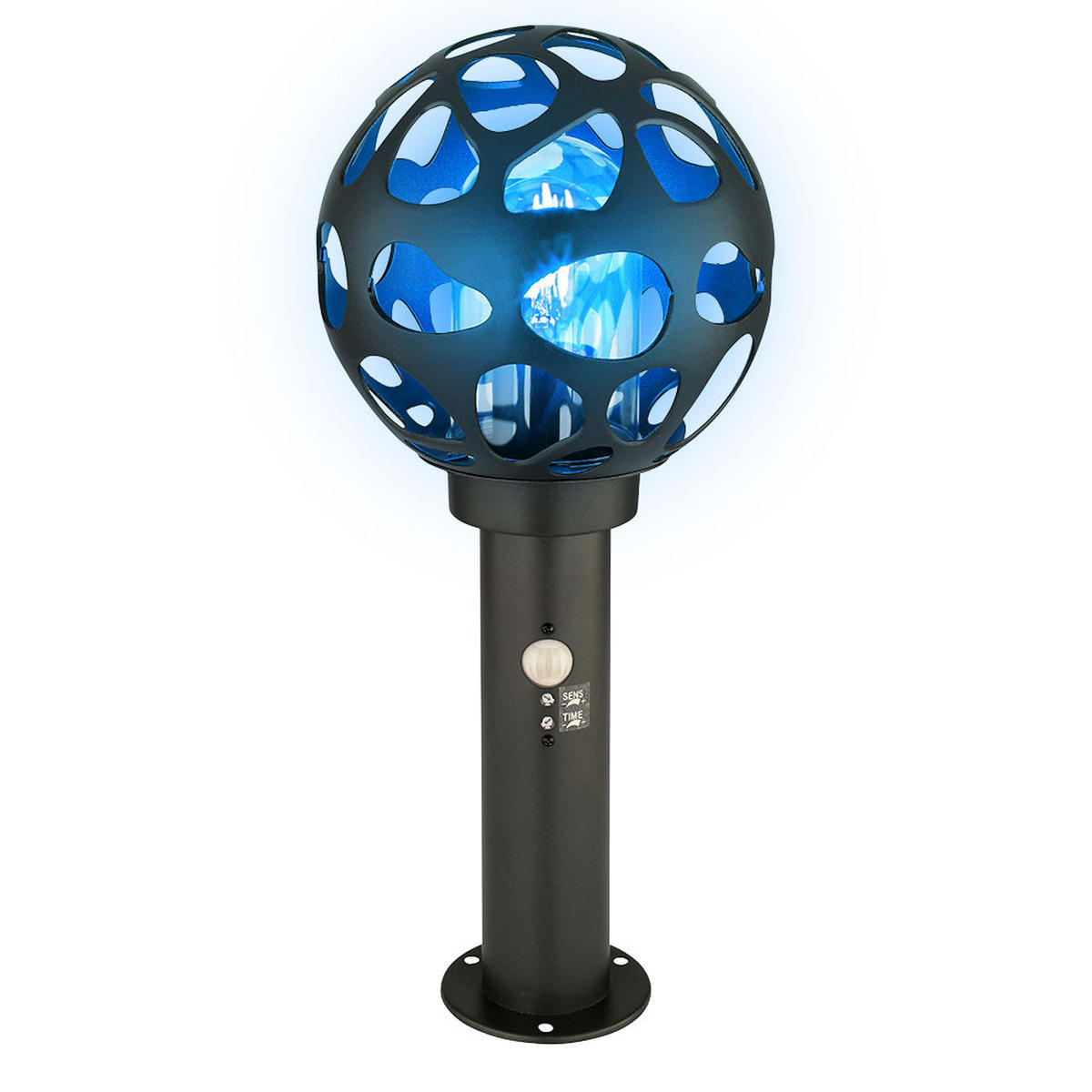 LED AUSSENLEUCHTE Aluminium Anthrazit - Anthrazit, Metall (20/20/45cm) - Globo Lighting