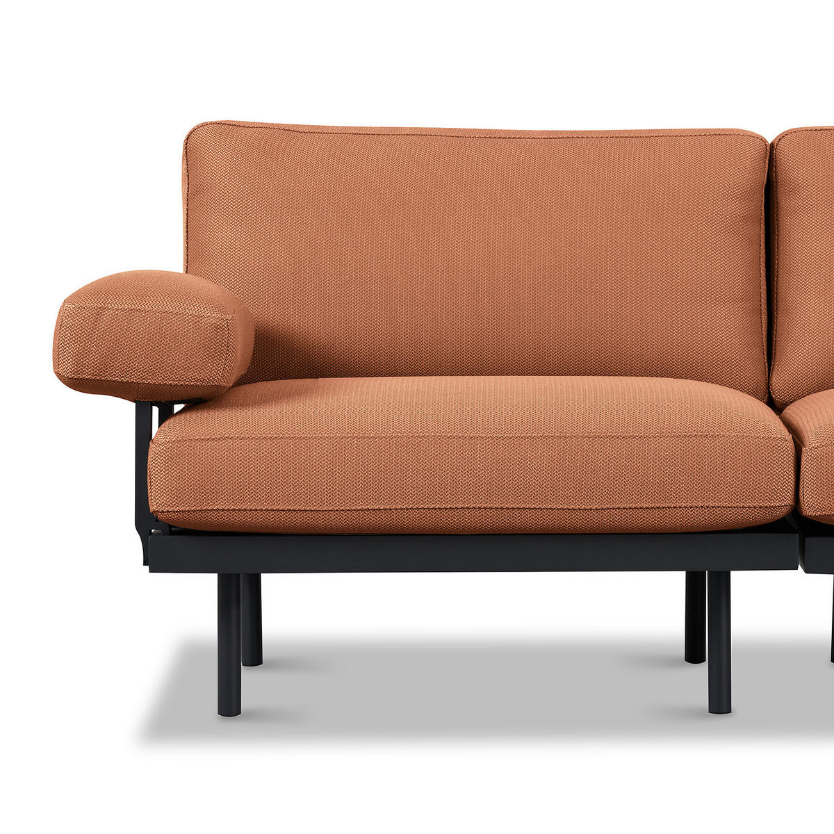 3-SITZER OUTDOOR-SOFA - Rosa, Textil/Metall (202/80/84cm) - home24