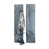 GARDEROBENPANEEL Wandpaneel Grau Hochglanz - Grau, Holzwerkstoff (120/28/2cm) - Vladon