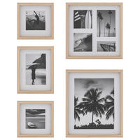 FOTORAHMEN Eichenholzfarbe Erin 5er-Set - Beige, Holzwerkstoff (26.5/31.5/2cm) - Atmosphera Createur d´interieur