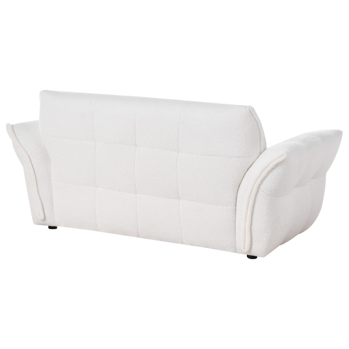 POHOVKA 2-místná Bouclé Bílá Halba - bílá, textil (174/80/85cm) - Beliani