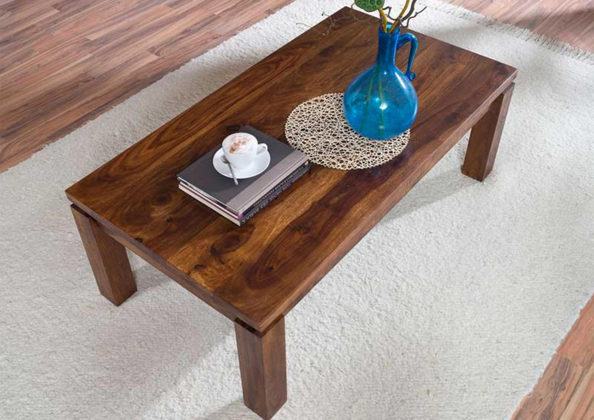 COUCHTISCH Sheesham 120x70x45 life honey lackiert METRO LIFE #164 - Braun, Holzwerkstoff (70/120/45cm) - Massivmoebel24