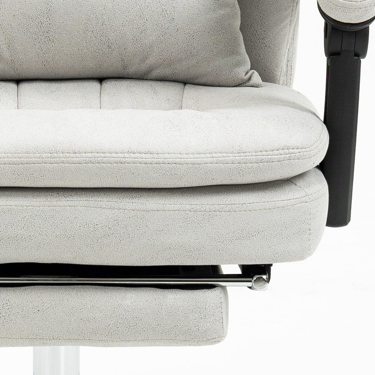 BÜROSTUHL mit Massagefunktion, Creme - Weiß, Kunststoff (67/118/66cm) - Vinsetto