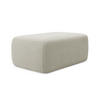 POUF Strukturstoff Stoff Beige - Beige/Creme, Kunststoff/Textil (102/40/62cm) - Makamii