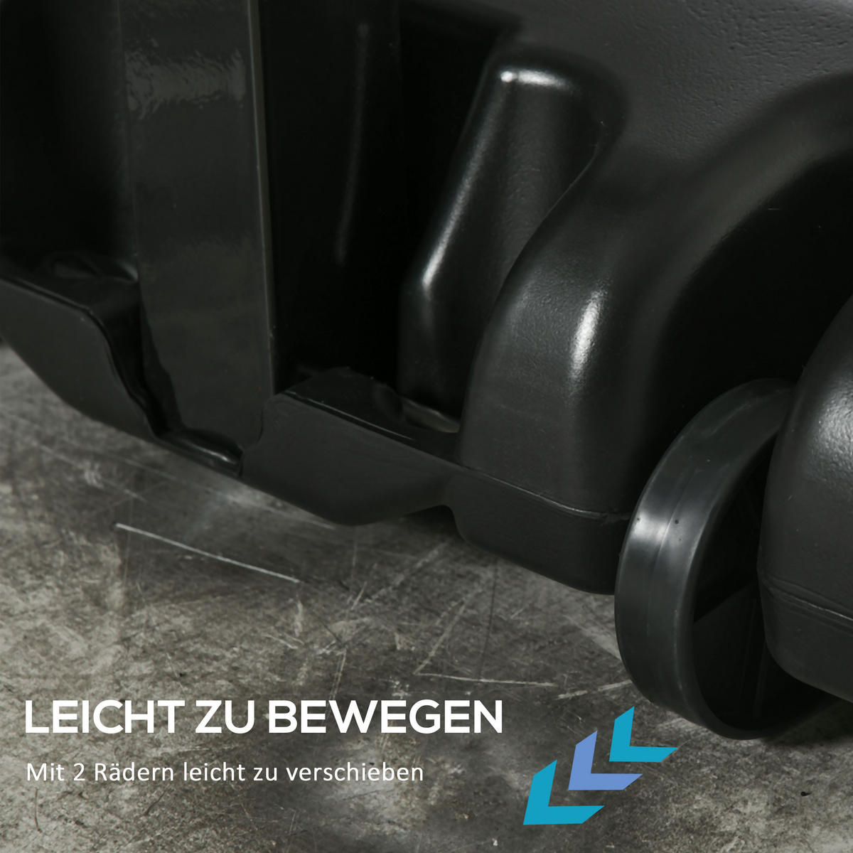 BASKETBALLSTÄNDER mit Rädern rollbar 210-260 cm höhenverstellbar Stahl Schwarz - Schwarz, Metall (60/90cm) - HOMCOM