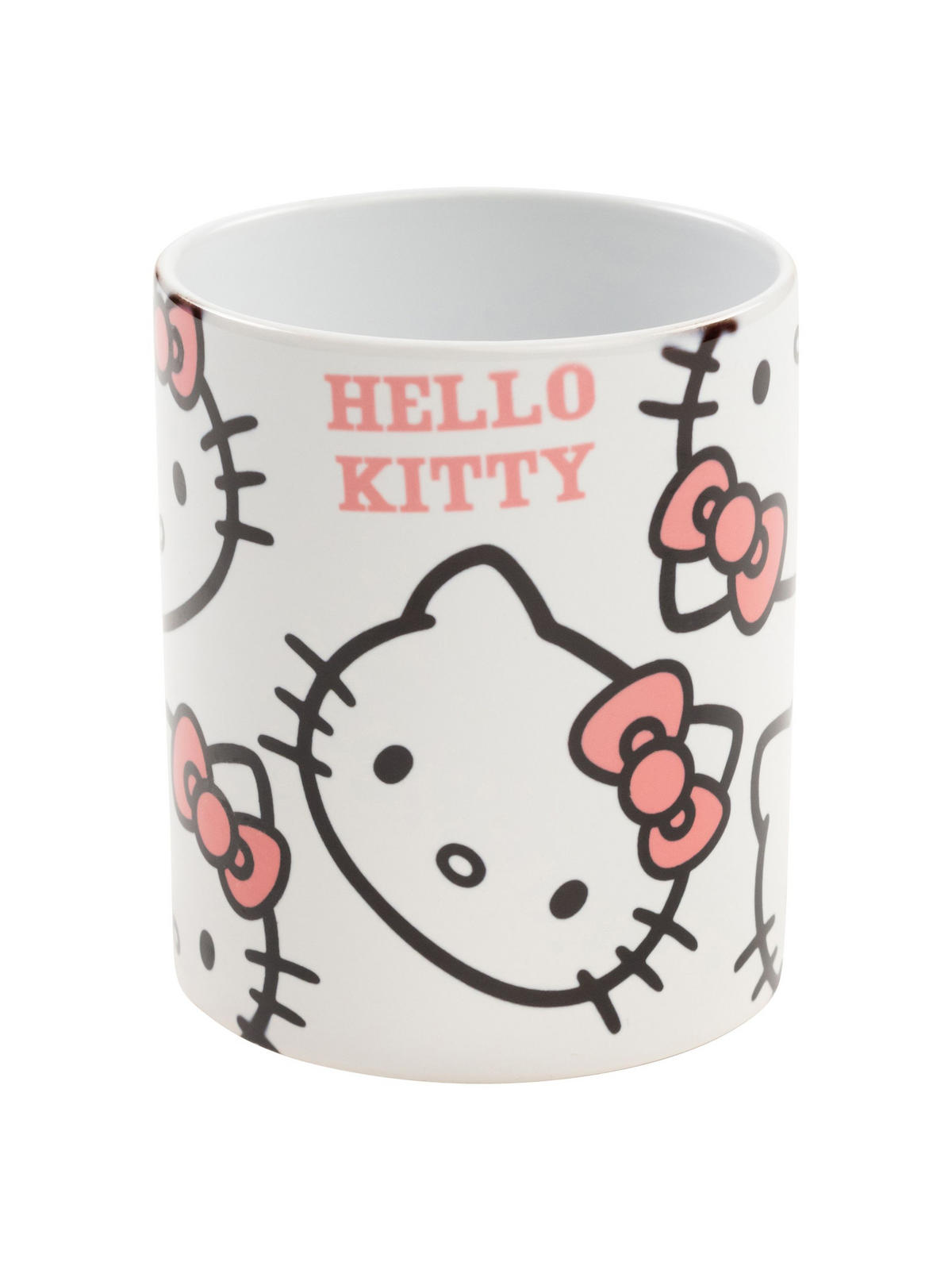 KAFFEEBECHER Hello Kitty Schleife Weiß/Rosa 320 ml - Weiß, Keramik (0.32L) - Hello Kitty