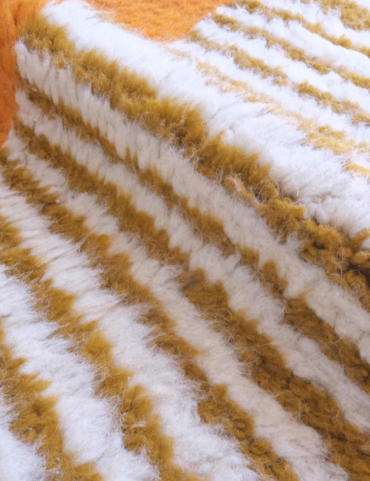 BERBERTEPPICH Wolle Ethno-Stil 97x 351 cm - Orange, Naturmaterialien (97/351cm) - AFK Living