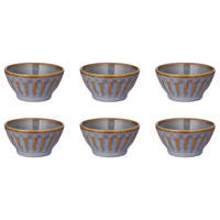 DIPSCHALEN 6er-Set Bergamo 110 ml - Taupe, Keramik (9/9/4.5cm) - Butlers