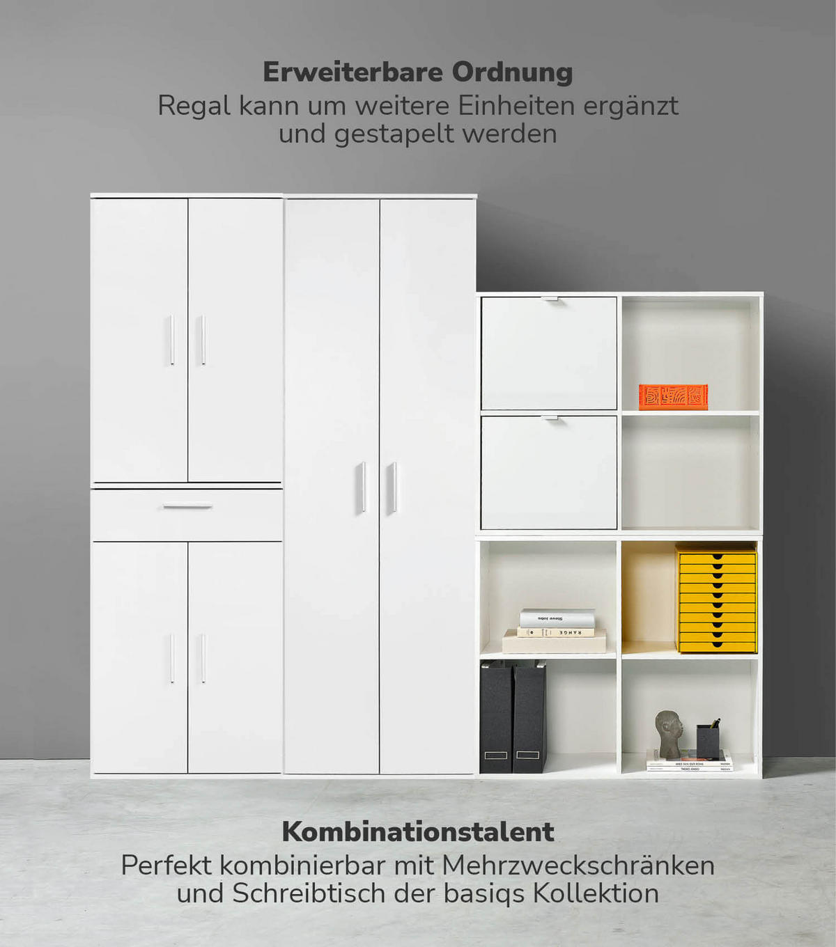 AKTENREGAL Der Verstauer - Anthrazit, Holzwerkstoff (88/75/35cm) - Mokebo