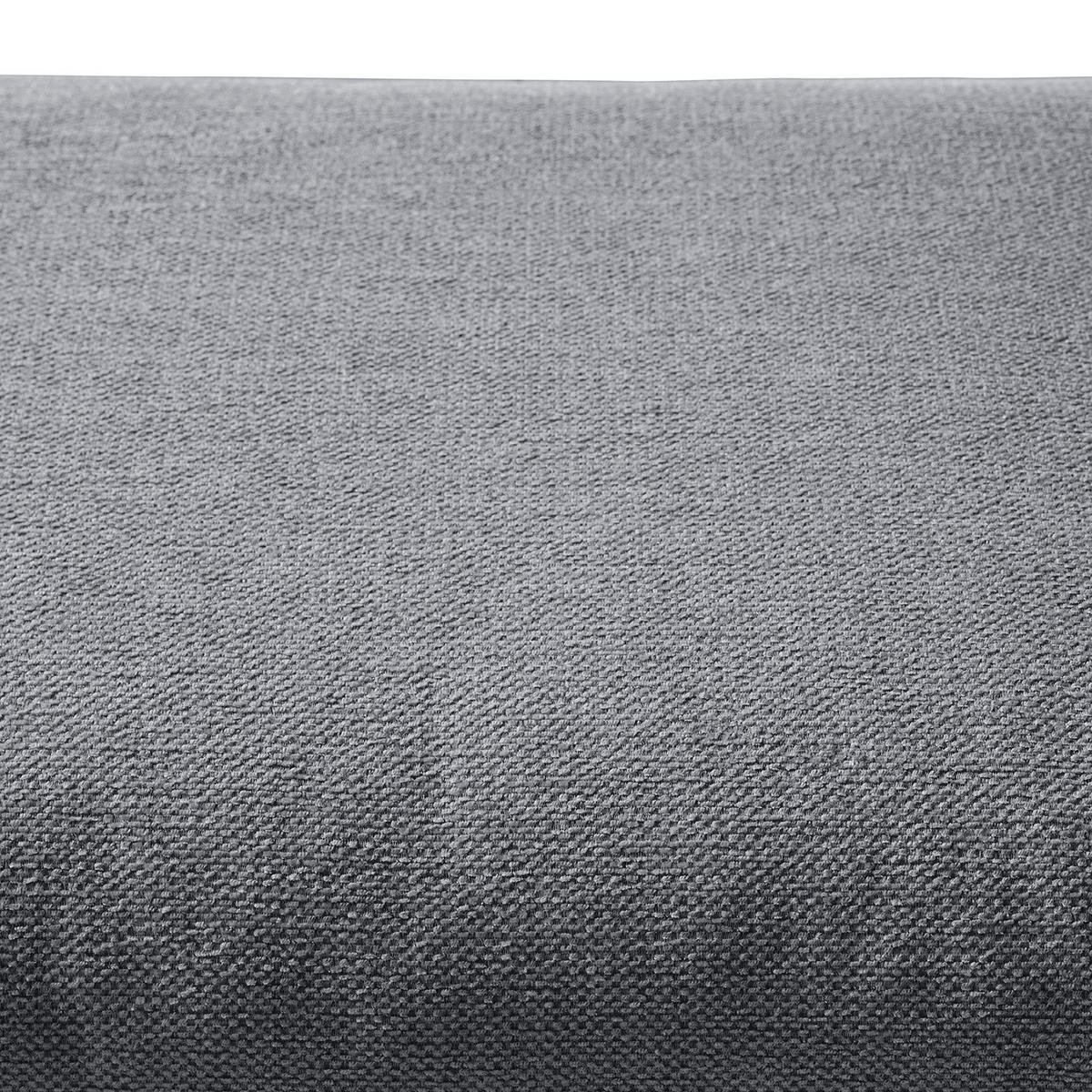 POLSTERHOCKER - Eichefarben/Grau, Eichenholz/Textil (54/41/41cm) - home24