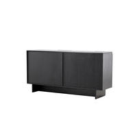SIDEBOARD TYRESO Schwarz 160x42x80 cm - Schwarz, Holzwerkstoff (160/80/42cm) - FURNLUX