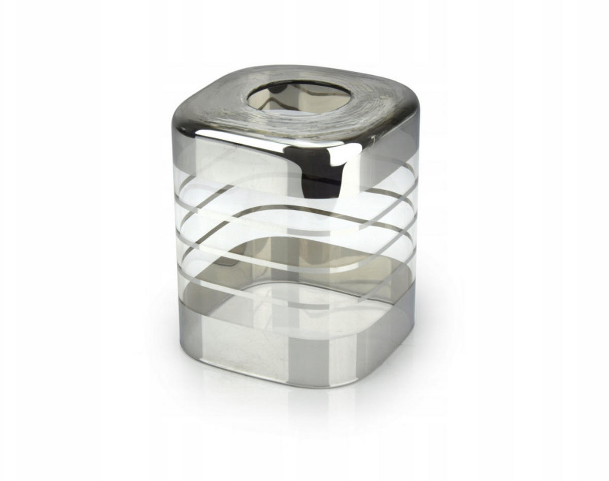 PENDELLEUCHTE TRAGLAS - Transparent/Schwarz, Glas/Metall (10/10/80cm) - kiki design