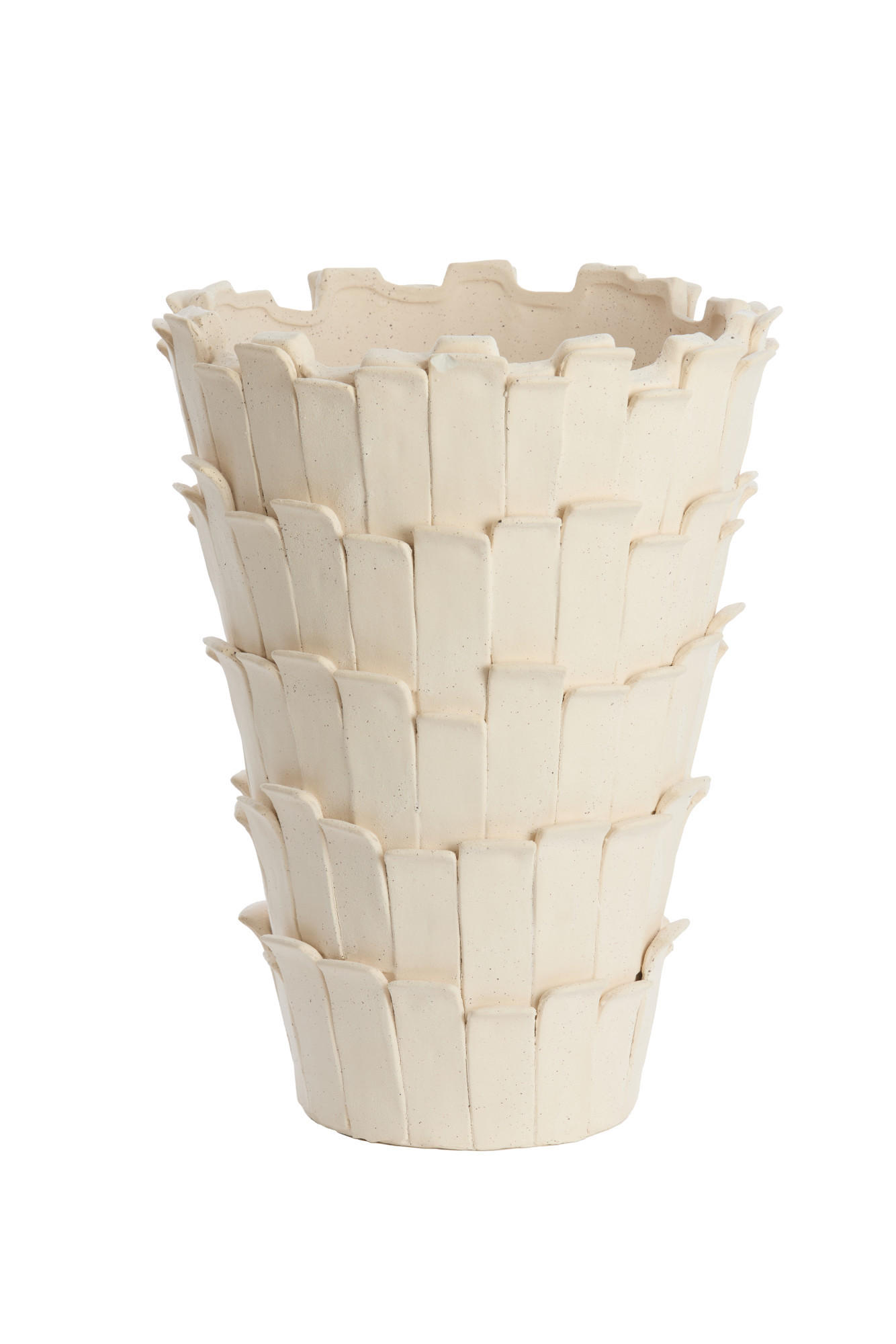 VASE Banya Weiß Ø33/34 cm - Weiß, Keramik (34cm) - Light & Living