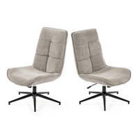 DREHESSEL 2er Set in Grau - Grau, Textil (59/93/77cm) - Meubles Cosy