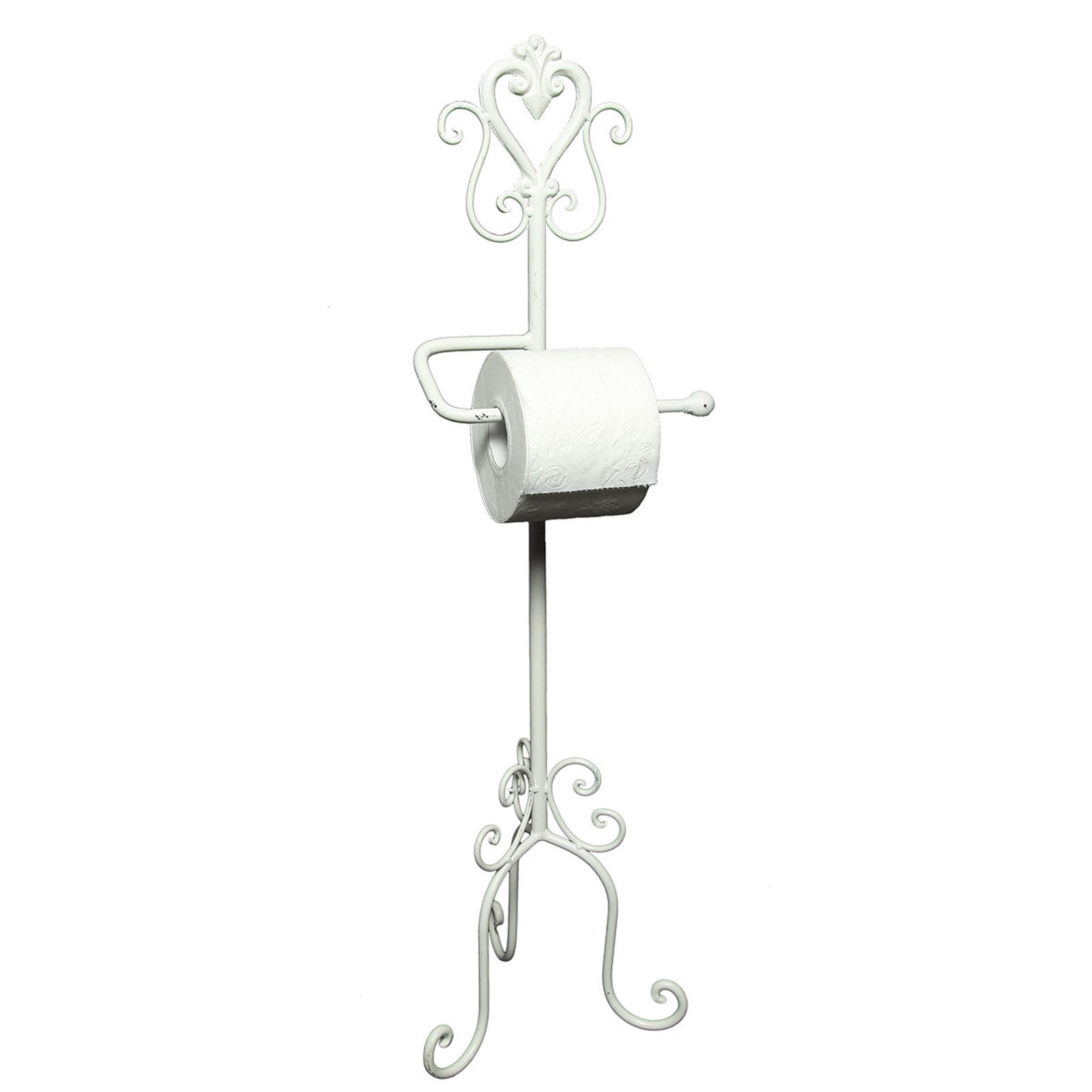 TOILETTENPAPIERSTÄNDER SERVANT Metall weiß - Weiß, Metall (26/78/26cm) - DESIGN DELIGHTS