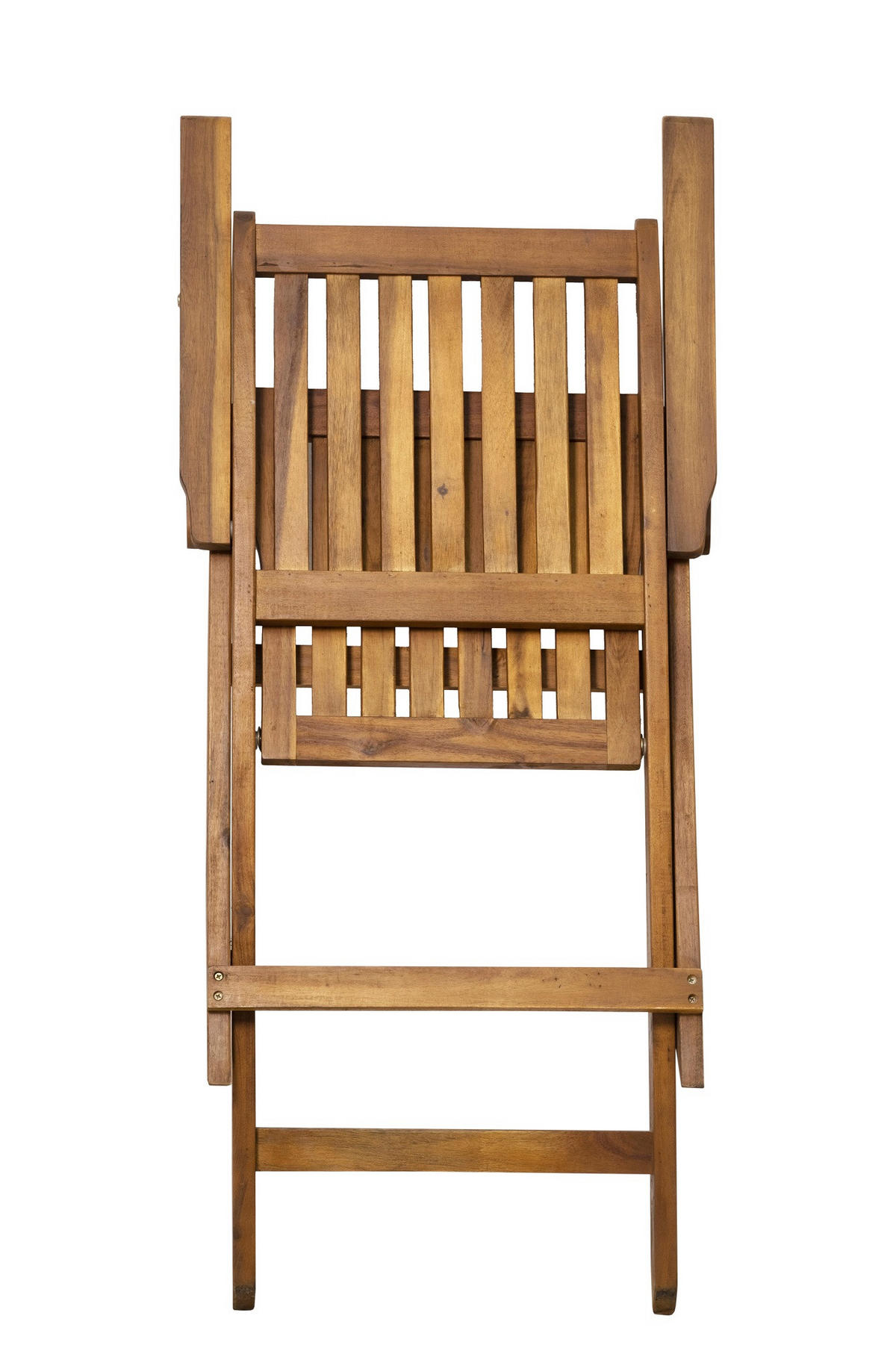 SITZGRUPPE Akana - 2 Armlehnstühle, 1 Tisch 62x62 xm - Naturfarben, Holz - TPFGarden