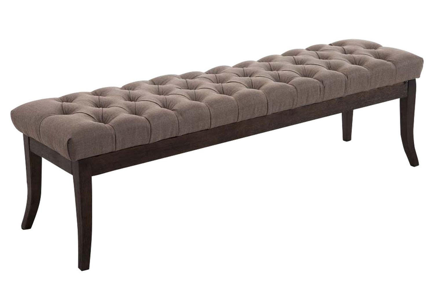SITZBANK 150/38 cm Stoff Taupe - Taupe, Holz/Textil (150/46/38cm) - CLP