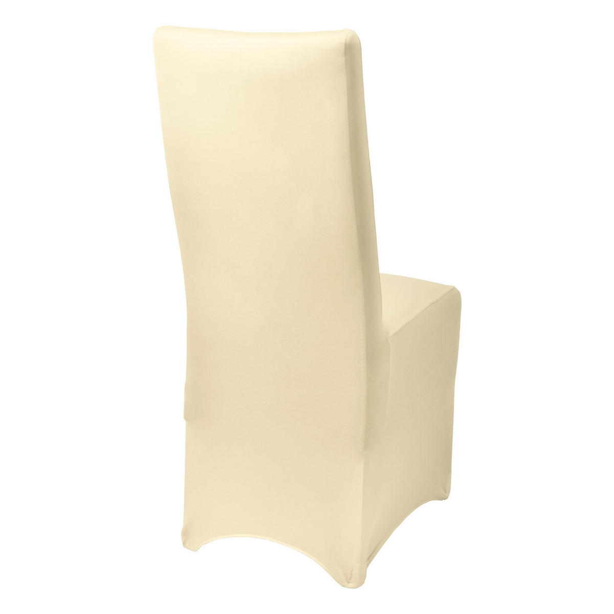 STUHLHUSSE Leona Stretch Bankett 95x45cm Creme - Beige, Textil (45/95cm) - Beautissu 