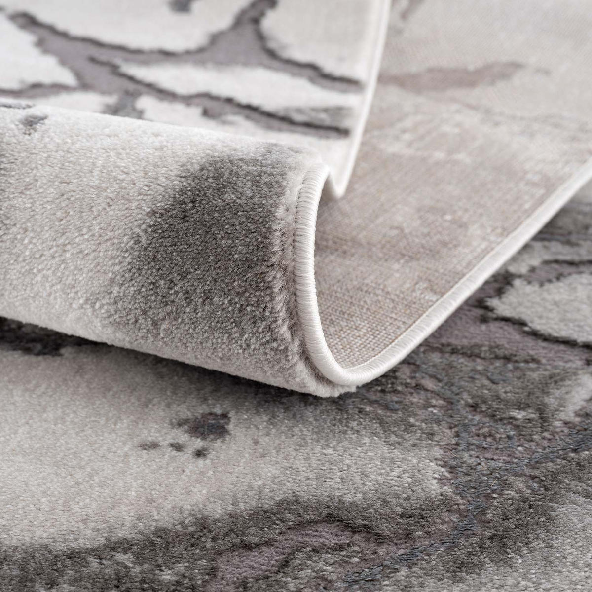 KURZFLOR-TEPPICH Chic 501 Grau 140x200 cm - Grau, Textil (140/200cm) - carpet city