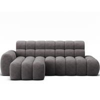 ECKSOFA Lorveno L - Grau (Aura 04) - Grau, Holzwerkstoff (283/165cm)