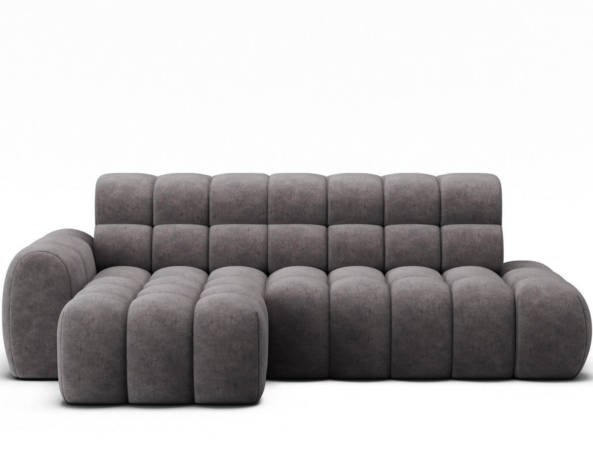 ECKSOFA Lorveno L - Grau (Aura 04) - Grau, Holzwerkstoff (283/165cm)